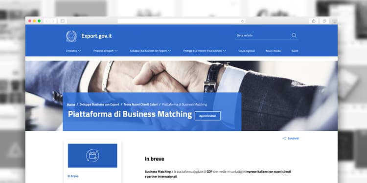 Case study: CDP's Business Matching platform connects Italian companies with international clients and partners